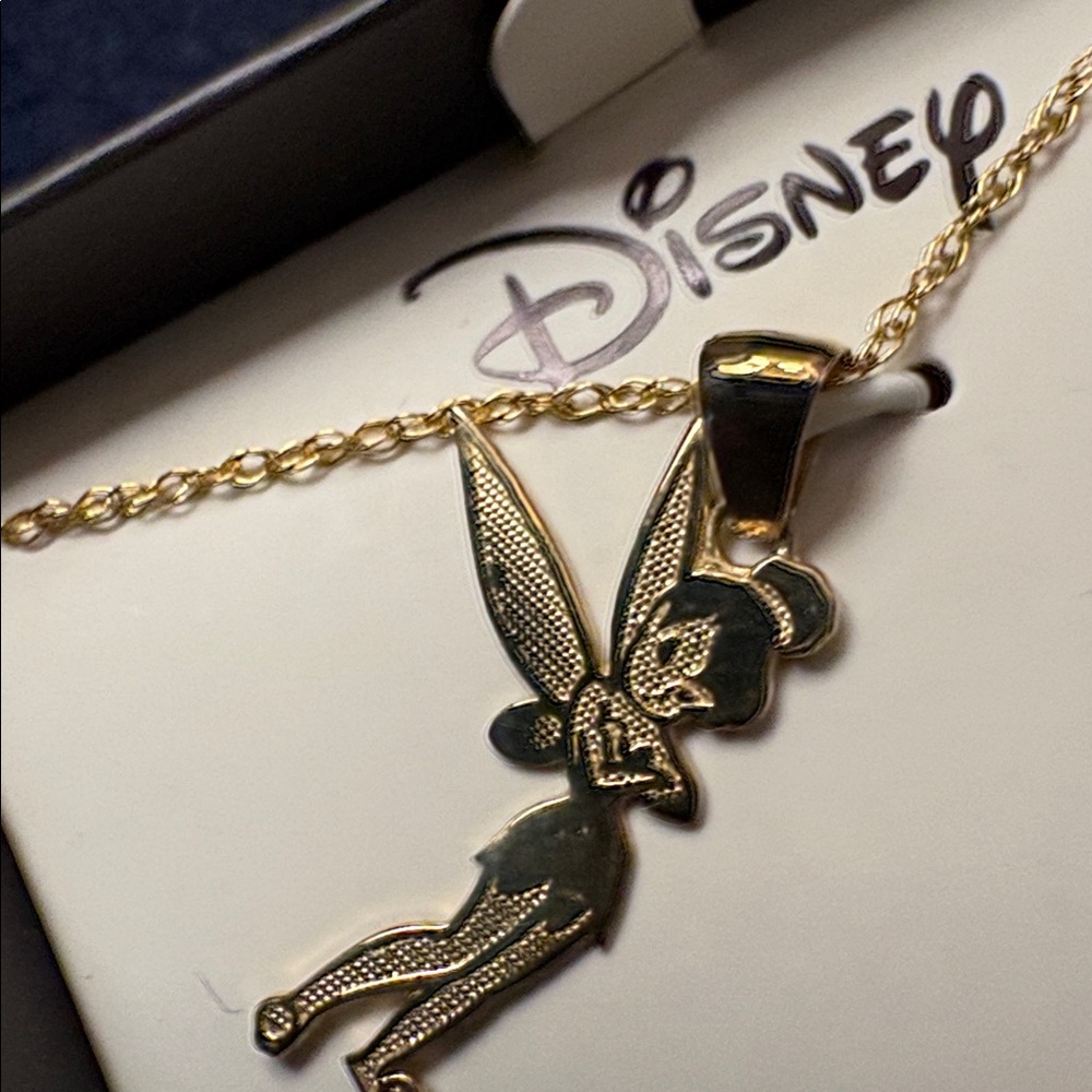 10k gold TinkerBell Pendant and Necklace